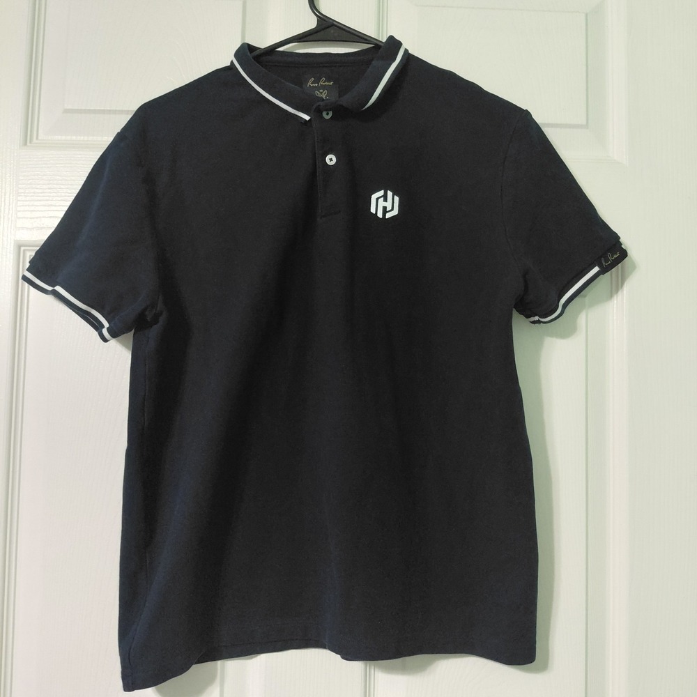 Rare Rabbit Polo Shirt Mens Small Black Short Sleeve Casual Outdoor Preppy
